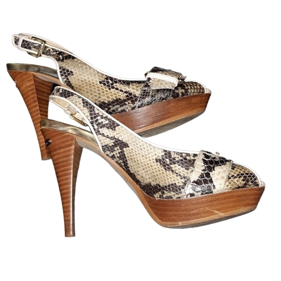 Michael Kors Snakeskin Heels - Picture 4 of 5
